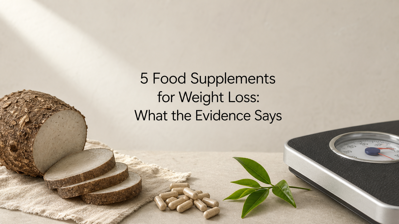 5 Food Supplements for Weight Loss: What the Evidence Says
