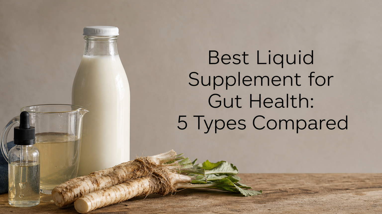 Best Liquid Supplement for Gut Health: 5 Types Compared
