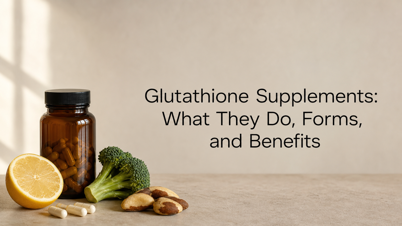 Glutathione Supplements: What They Do, Forms, and Benefits
