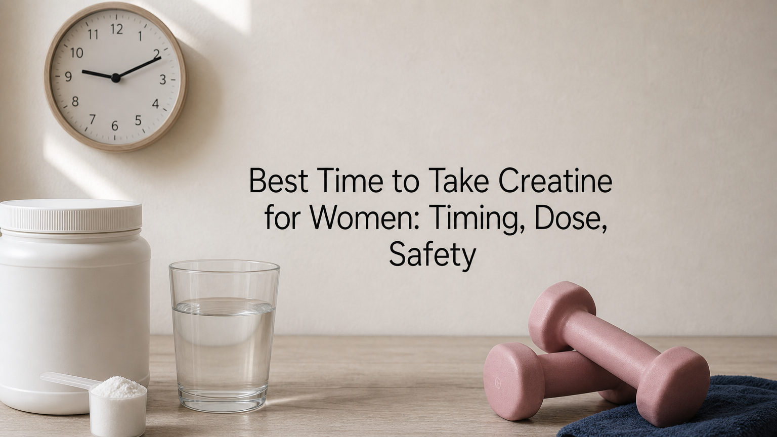 Best Time to Take Creatine for Women: Timing, Dose, Safety